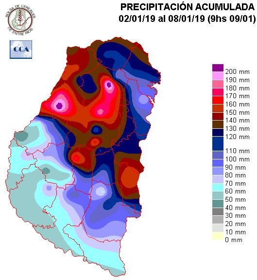 Mapa de precipitaciones