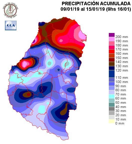 Mapa de precipitaciones