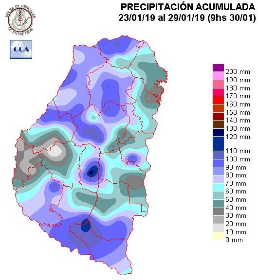 Mapa de precipitaciones