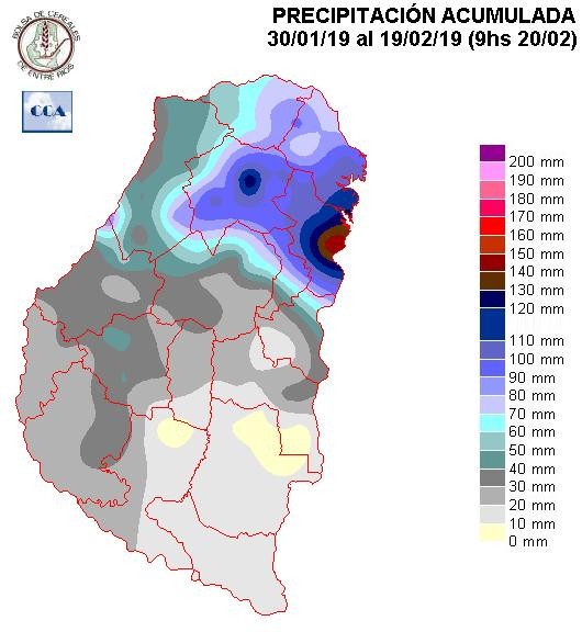 Mapa de precipitaciones