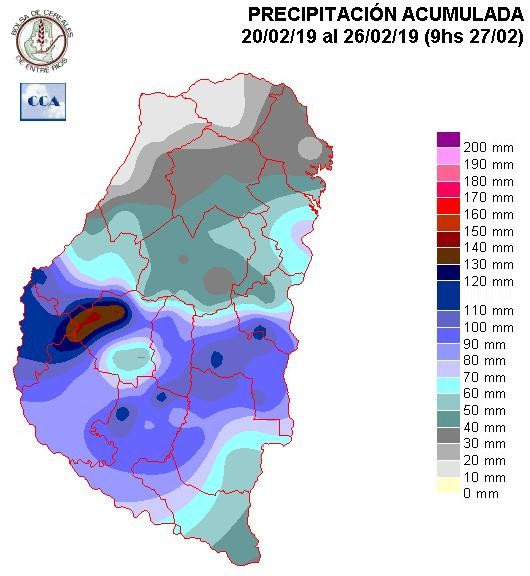 Mapa de precipitaciones