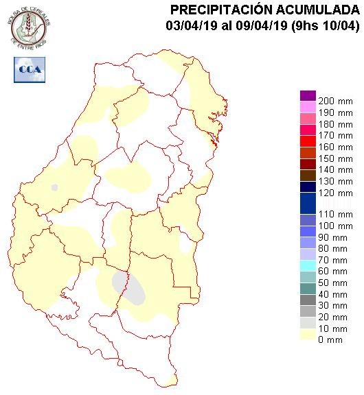 Mapa de precipitaciones