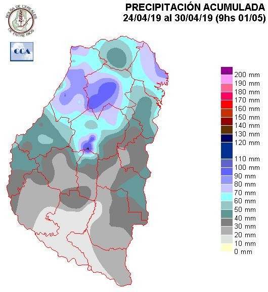 Mapa de precipitaciones