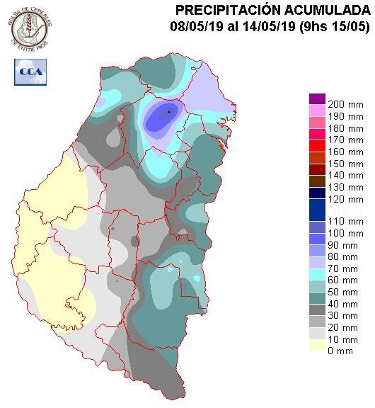 Mapa de precipitaciones