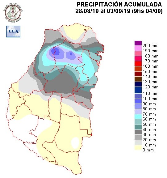 Mapa de precipitaciones