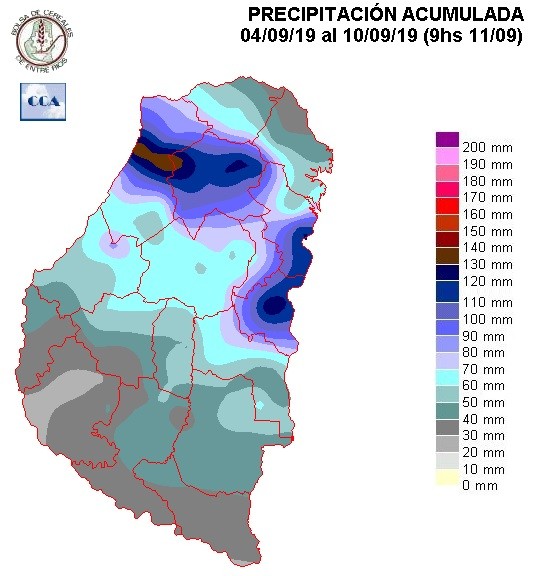 Mapa de precipitaciones