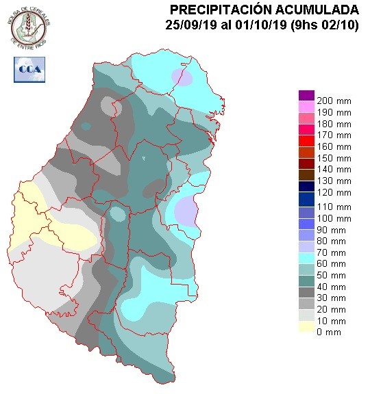 Mapa de precipitaciones