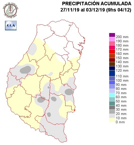 Mapa de precipitaciones