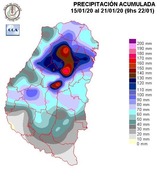 Mapa de precipitaciones