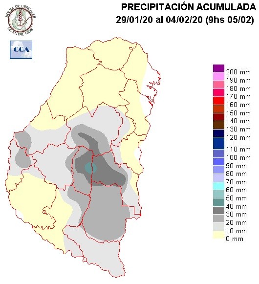 Mapa de precipitaciones