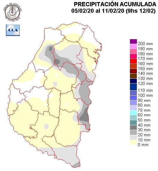 Mapa de precipitaciones