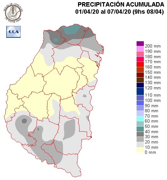 Mapa de precipitaciones