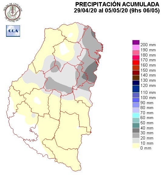 Mapa de precipitaciones