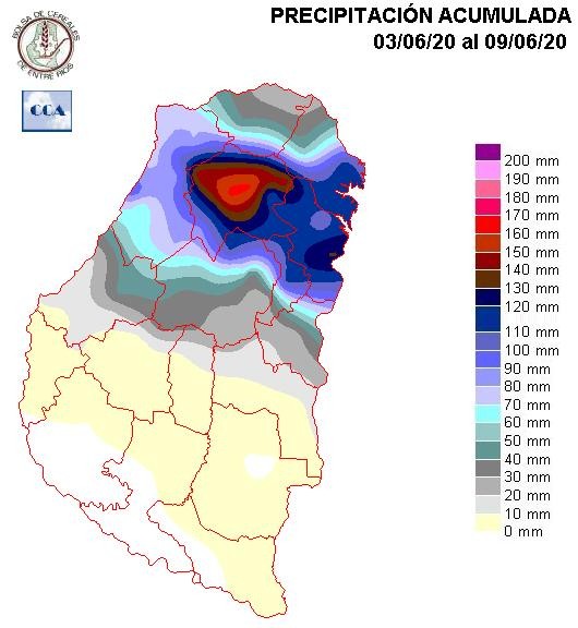 Mapa de precipitaciones