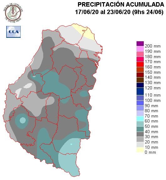 Mapa de precipitaciones