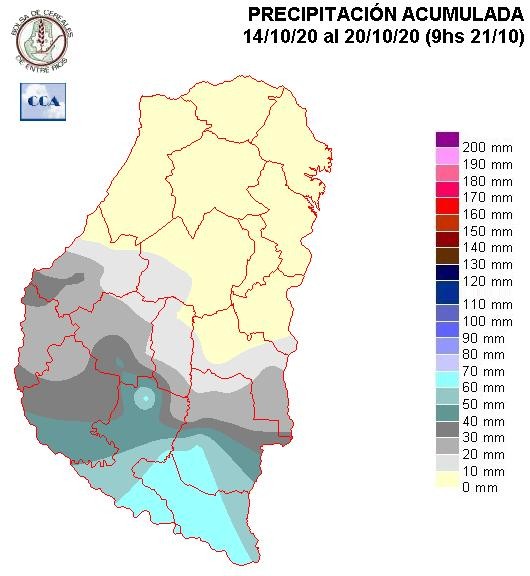 Mapa de precipitaciones