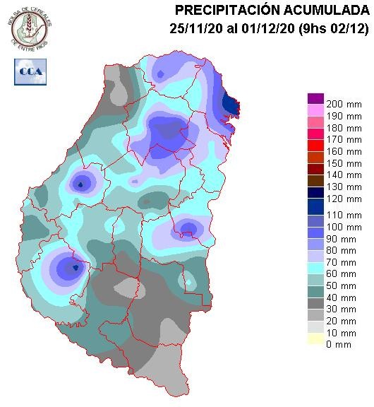 Mapa de precipitaciones