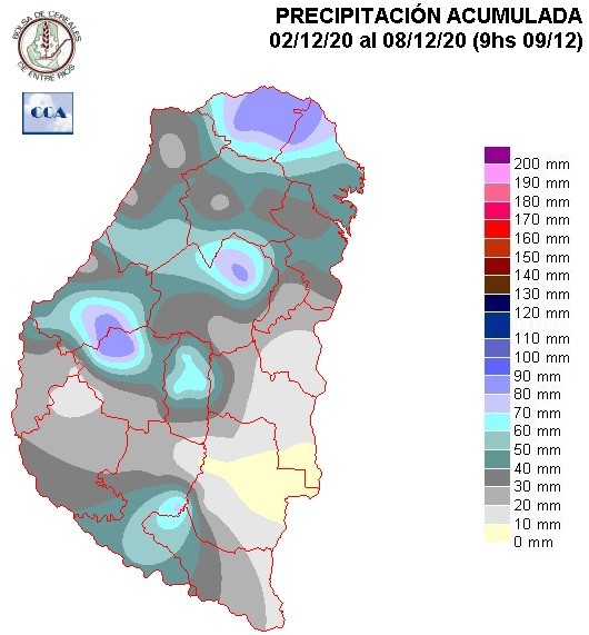 Mapa de precipitaciones