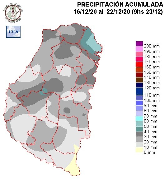 Mapa de precipitaciones