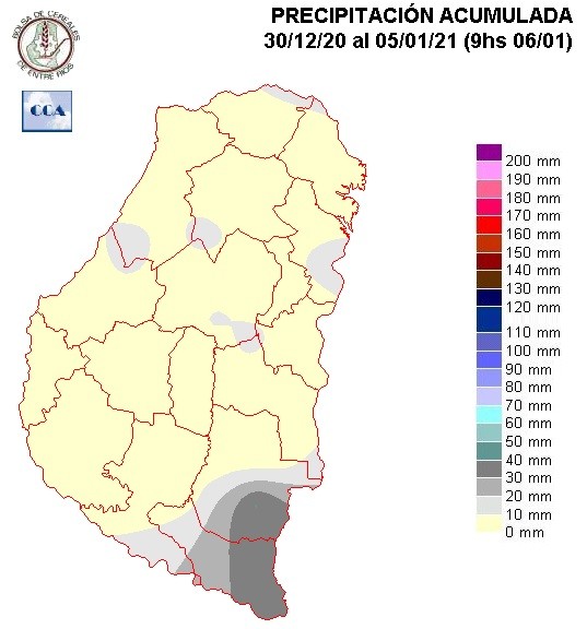 Mapa de precipitaciones