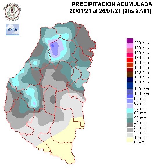 Mapa de precipitaciones