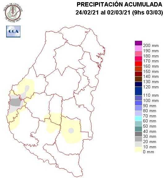 Mapa de precipitaciones