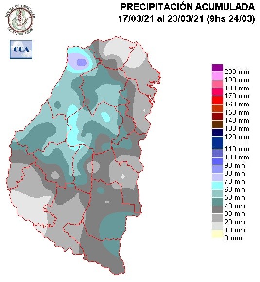 Mapa de precipitaciones