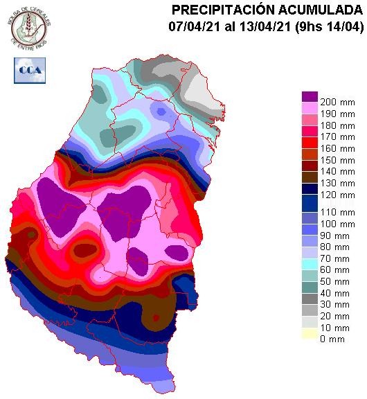 Mapa de precipitaciones