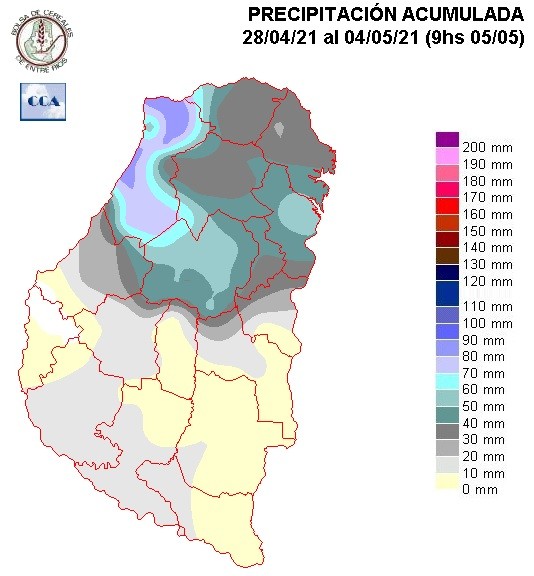 Mapa de precipitaciones