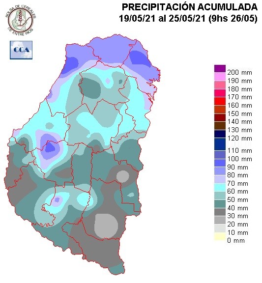 Mapa de precipitaciones