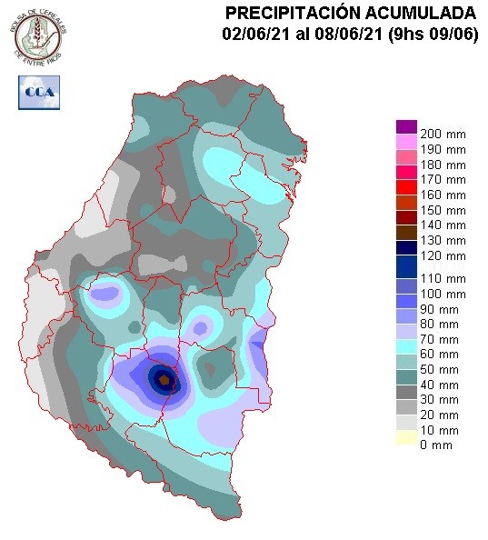 Mapa de precipitaciones