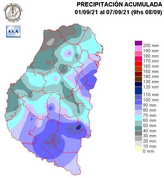 Mapa de precipitaciones