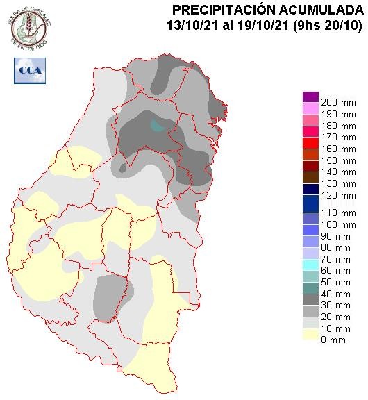 Mapa de precipitaciones