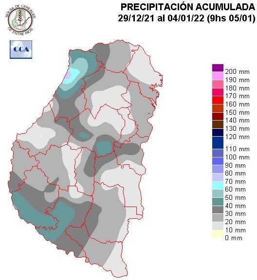 Mapa de precipitaciones