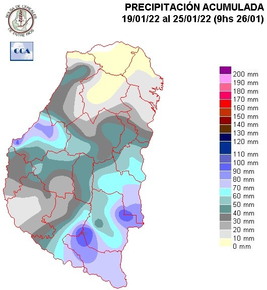 Mapa de precipitaciones