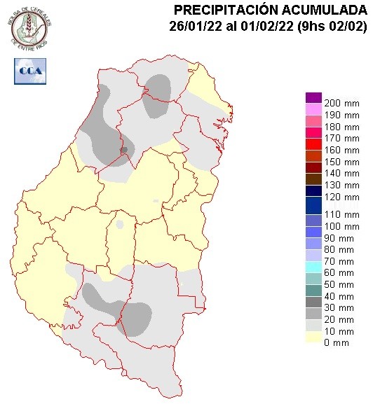 Mapa de precipitaciones