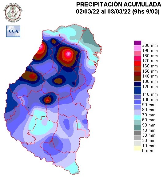 Mapa de precipitaciones