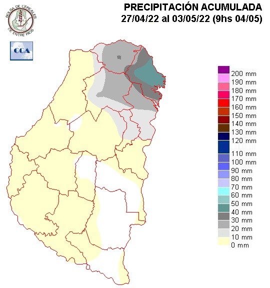 Mapa de precipitaciones