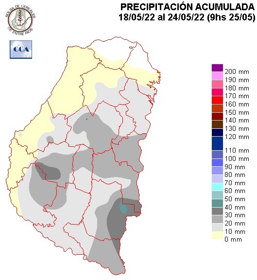 Mapa de precipitaciones