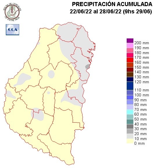 Mapa de precipitaciones