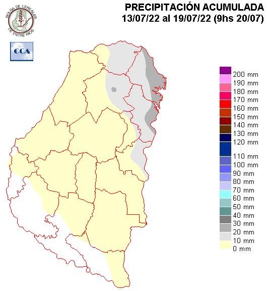 Mapa de precipitaciones