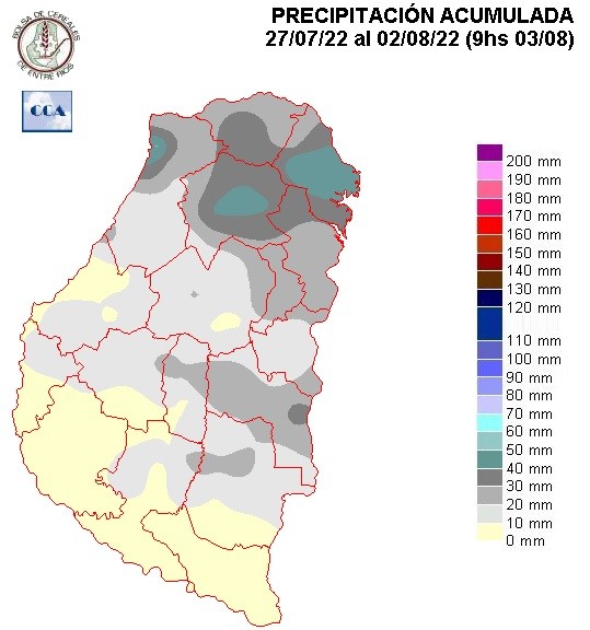 Mapa de precipitaciones