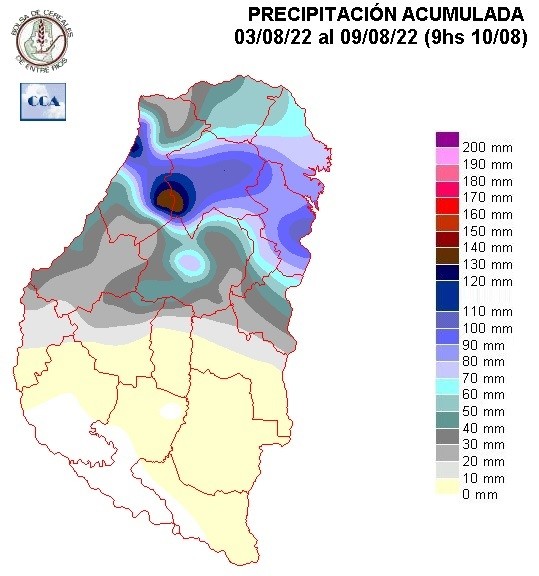 Mapa de precipitaciones