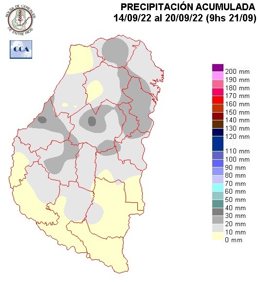 Mapa de precipitaciones