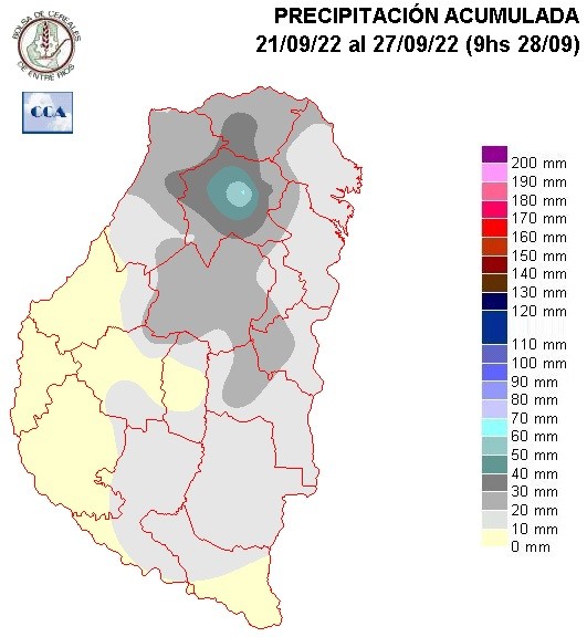 Mapa de precipitaciones