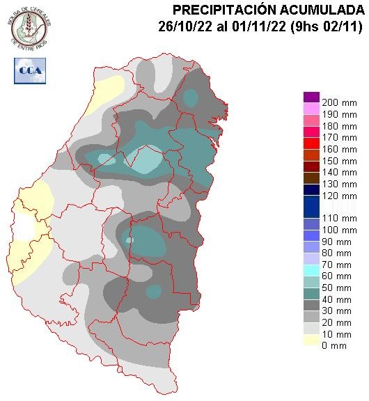 Mapa de precipitaciones