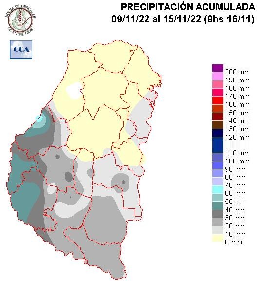 Mapa de precipitaciones