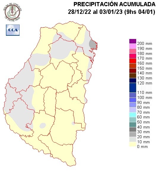 Mapa de precipitaciones