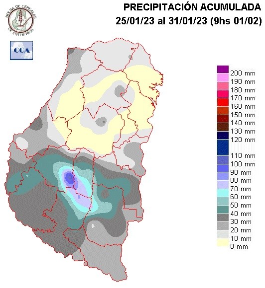 Mapa de precipitaciones