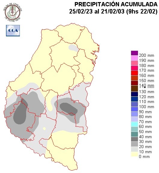 Mapa de precipitaciones